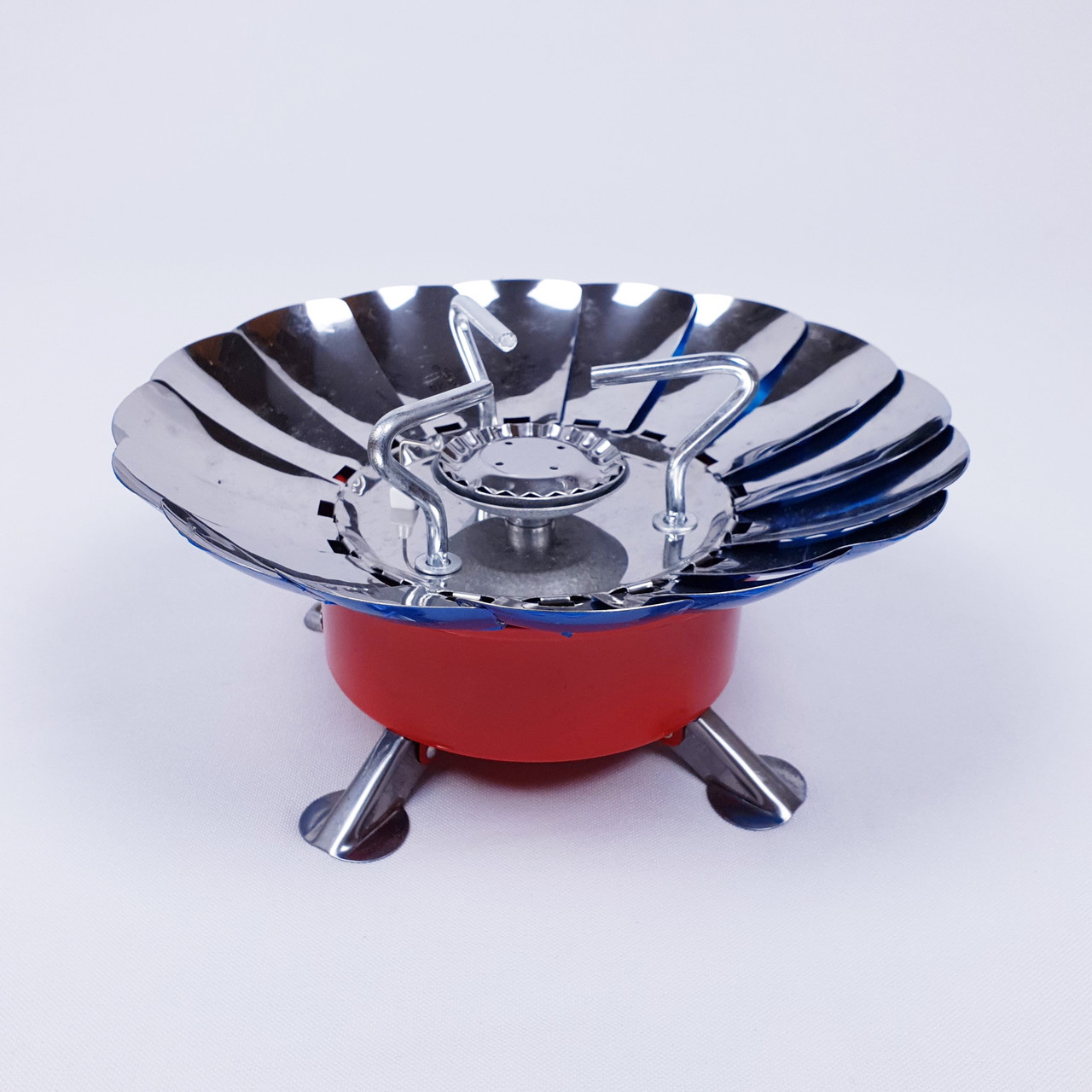 Туристичний газовий пальник похідний VS складний міні пальник з п'єзопідпалом і вітрозахистом, фото 1