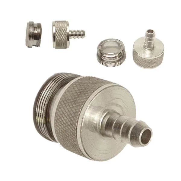 Перехідник на змішувач (кран) з адаптером – ялинкою 7,9 мм. Під внутрішнє та зовнішнє різьблення., фото 1