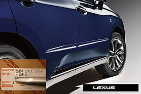 Lexus RX 2010-2016 Молдинги на двері передні задні пофарбовані Platinum Silver Metallic Нові Оригінал