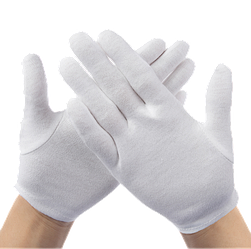 Рукавички білі х/б офіціанта ювеліра (пачка12 шт.)