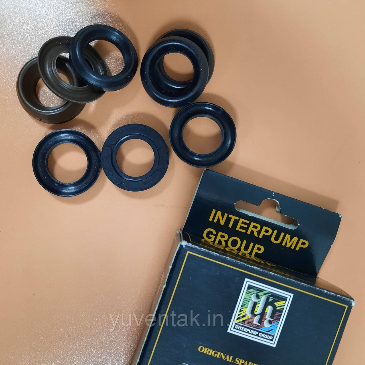 Ремкомплект INTERPUMP, манжети (сальник) KIT-127, 9 шт.
