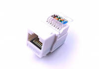 Модуль KeyStone RJ-45 UTP, кат.5е, SLIM, Hager Lumina, 10А/230В, WL9002