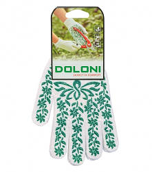 Рукавички робочі квітка зелений Doloni арт.620