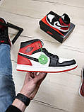 Баскетбольні кросівки Air Jordan 1 Retro Black Toe, фото 4