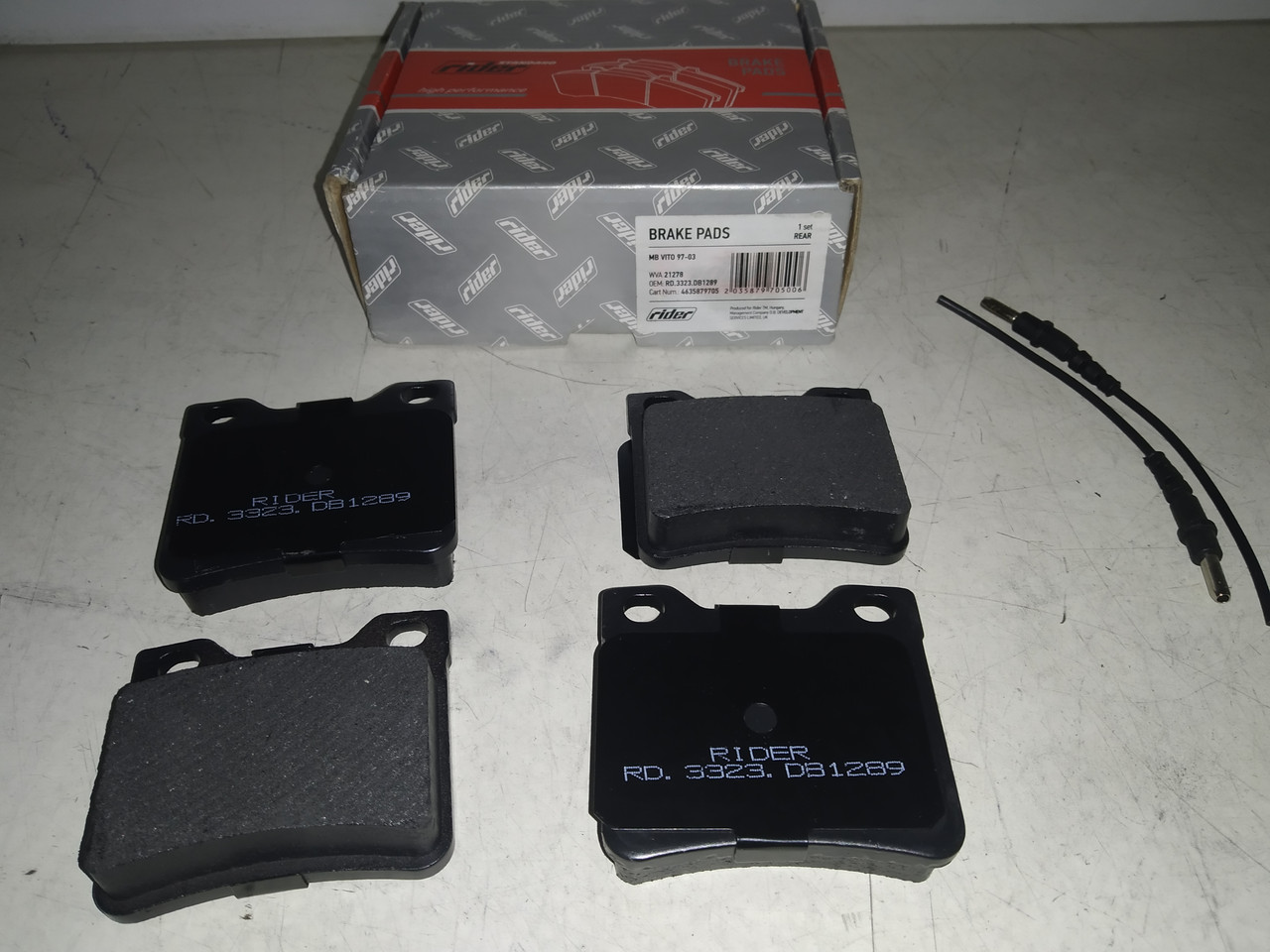 RIDER Колодки гальмівні задні Mercedes-Benz VITO 97-03, фото 1