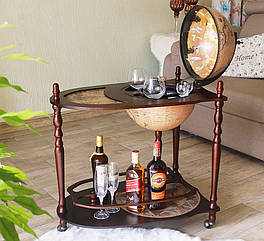 Глобус бар із столиком Зодіак кремовий сфера 33 см Гранд Презент 33035N