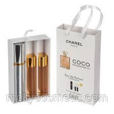 Жіночі мініпарфуми Coco Mademoiselle 3х15 мл, фото 1