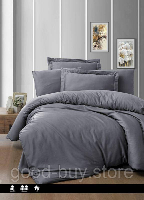 First choice Snazzy Quick Silver постільна білизна сатин евро 200х220