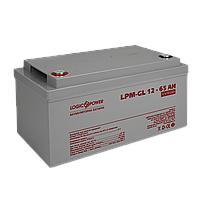 Акумулятор гелевий LogicPower LPM-GL 12-65 AH