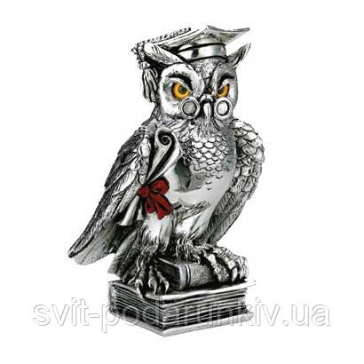 Статуетка Сова на книгах Valenti R17015 (висота 13 см), фото 1