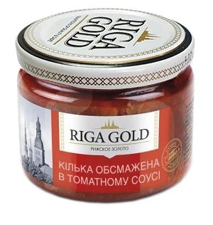Шпроты в томате Рижское Золото Riga Gold 280 г Латвия - фото 1 - id-p1575009804