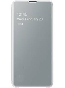 Оригінальний чохол Clear View Cover White для Samsung Galaxy S10e SM-G970 (відкрита коробка)
