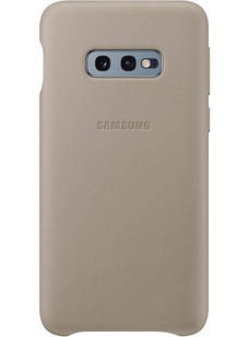 Оригінальний шкіряний чохол Samsung Leather Back Cover Gray для Samsung Galaxy S10e SM-G970
