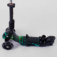 Самокат триколісний 5в1 з батьківською ручкою Best Scooter 10999 абстракція, фото 5