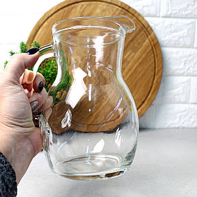 Скляний глечик без кришки 1л Бістро, фото 3