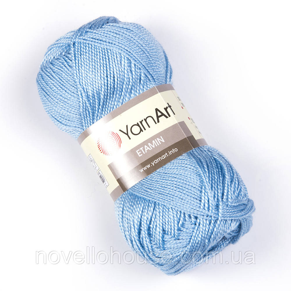 YarnArt ETAMIN (Етамін) № 424 блакитний (Пряжа акрилова, нитки для в'язання)