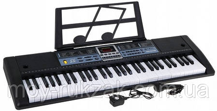 Детский игровой синтезатор, 61 клавиша, микрофон, зарядка, MQ6136, фото 2