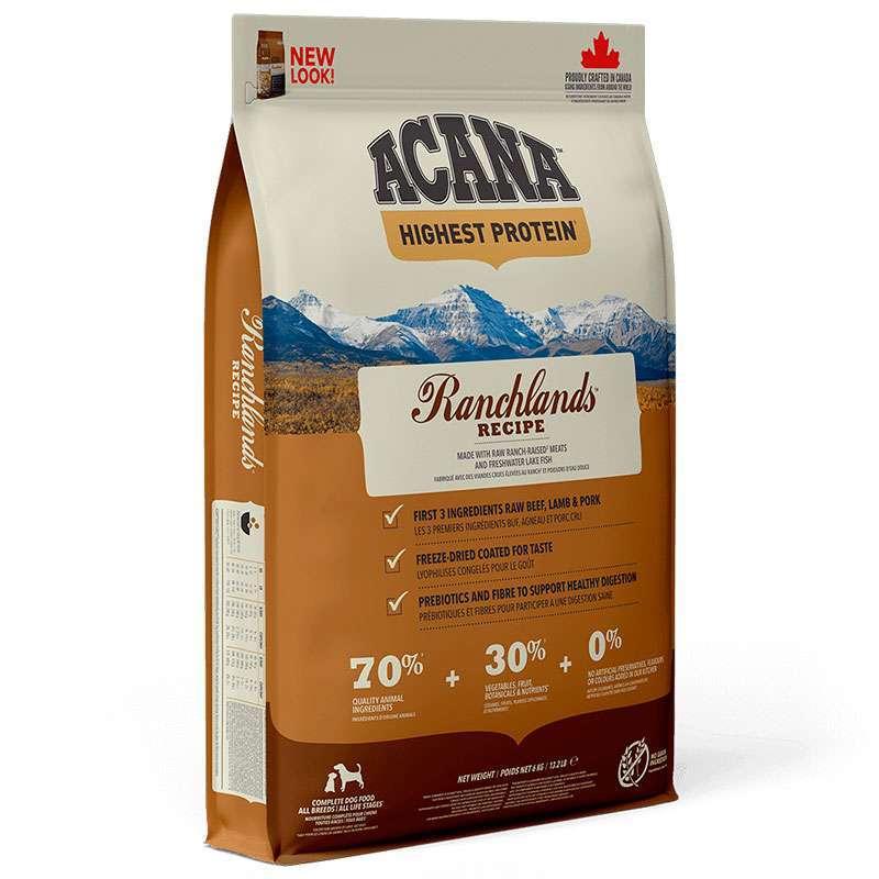 Сухий корм для собак різних порід Acana (Акана) Ranchlands Recipe з червоним м'ясом та рибою 6 кг