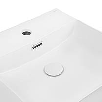 Раковина Qtap Nando C 405х405х125 White з донним клапаном QT12117040CW, фото 3