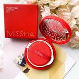 ХІТ продажу Тональний кушон з матовим фінішем 23 тон MISSHA Velveet Finish Cushion, фото 8