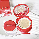 ХІТ продажу Тональний кушон з матовим фінішем 23 тон MISSHA Velveet Finish Cushion, фото 5