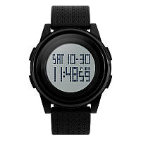 Skmei 1206 Ultra New Черные с Белым циферблатом спортивные часы