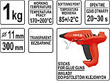 Стержні клейові Ø=11.2 х 300 мм прозорі. Yato YT-82431 (Польща), фото 3
