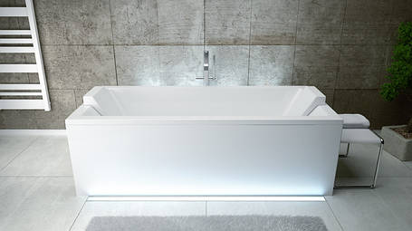 Лицьова ПАНЕЛЬ до ванни QUADRO 180x80 BESCO PMD PIRAMIDA, фото 2