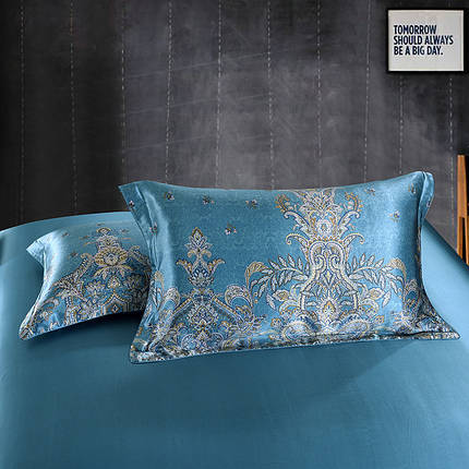 Шовковий комплект постільної білизни. Візерунки Самарканда . 100% натуральний шовк, фото 2