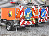 Причеп з тентом та попереджувальною таблицею, фото 2