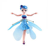Літаюча лялька фея інтерактивна Flying Fairy Летить за рукою Блакитний, фото 3