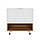 Тумба підлогова Qtap Robin 700х616х437 White/Whitish oak зі стільницею QT1380TNН7001WWO, фото 5