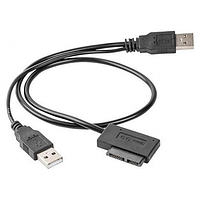 Переходник USB 2.0 на Slimline SATA Cablexpert A-USATA-01 000162