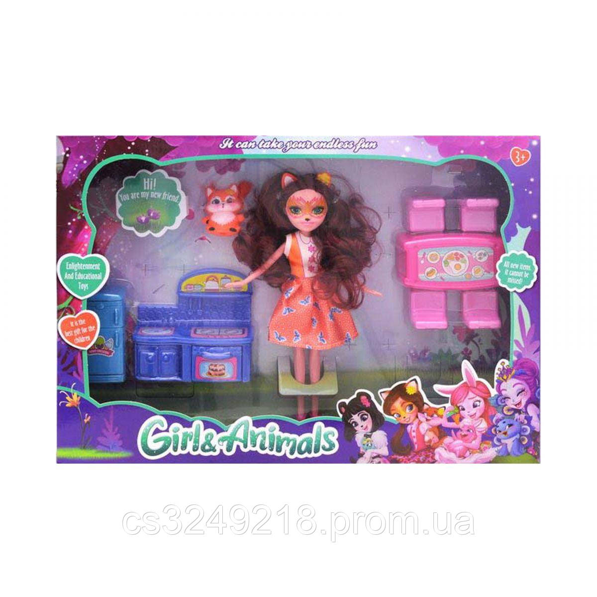 Лялька Mic Enchantimals Felicity Fox з кухнею (TM665C-D)