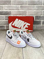 Модные кроссовки N!ke Air Force Low JD Pack White белые