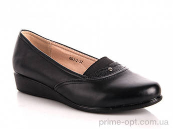 Жіночі туфлі на танкетці, чорні туфлі на низькому каблуці повсякденні, купити недорого 36 37