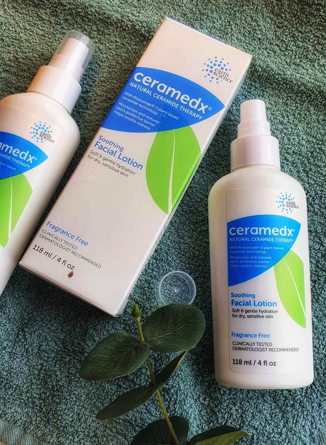 Ніжний лосьйон для обличчя з керамідами без отдушек Ceramedx Soothing Facial Lotion Fragrance Free