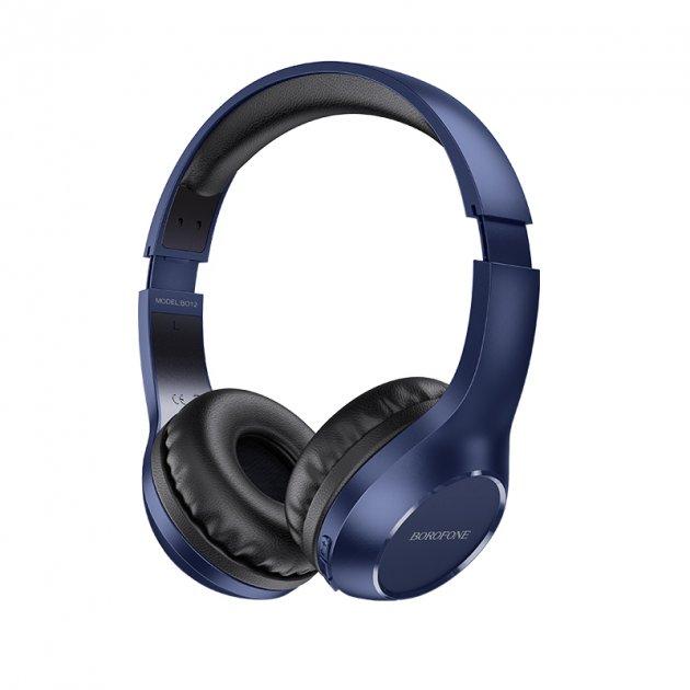 Бездротова stereo гарнітура Borofone BO12 Bluetooth (сині)