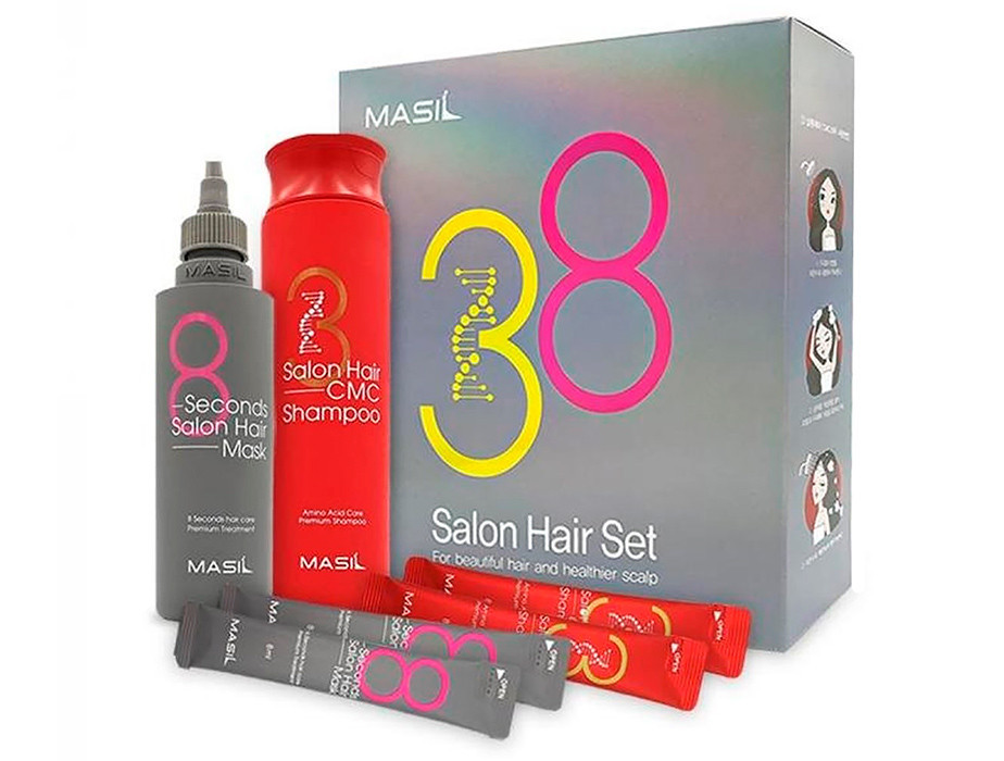 Набор для волос из маски для волос и шампуня Masil 38 Seconds Salon Hair Set - фото 1 - id-p1575200749