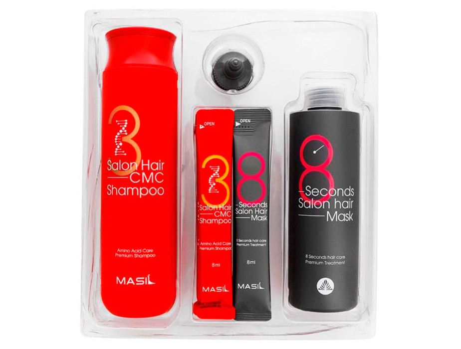 Набор для волос из маски для волос и шампуня Masil 38 Seconds Salon Hair Set - фото 3 - id-p1575200749