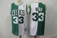 Бело зелёная баскетбольная майка Берд 33 Бостон Селтикс Boston Celtics Bird NBA Swingman Jersey