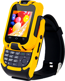 Годинник-телефон KenXinDa W10, клавіатура та камера, 2 SIM-картки, сенсорний дисплей + Bluetooth-гарнітура!