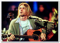 Kurt Donald Cobain американский рок-музыкант, вокалист, гитарист и автор песен плакат