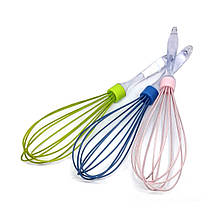Вінчик KeepHome силіконовий з прозорою ручкою 30 см
