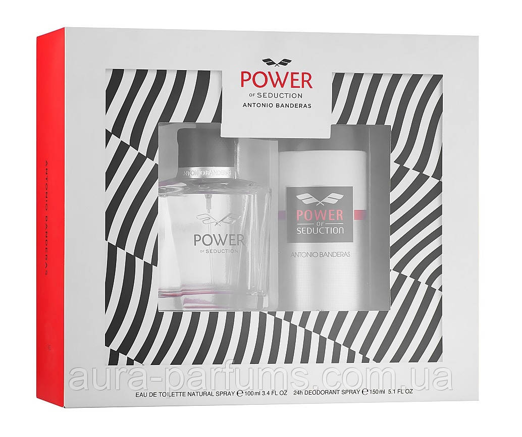 Набір Antonio Banderas Power of Seduction Туалетна вода, 100 ml. + Дезодорант, 150 ml.