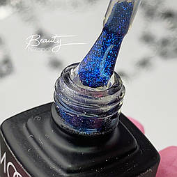 Гель-лак MOON FULL Top Glitter Blue №04 - топ для гель лаку, 8 мл.