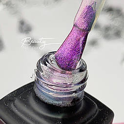 Гель-лак MOON FULL Top Glitter Violet №05 - топ для гель лаку, 8 мл.