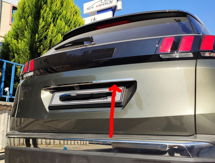 Планка над номером нижня нерж для Hyundai Tucson TL 2016-2021 Нержавіюча сталь, фото 1