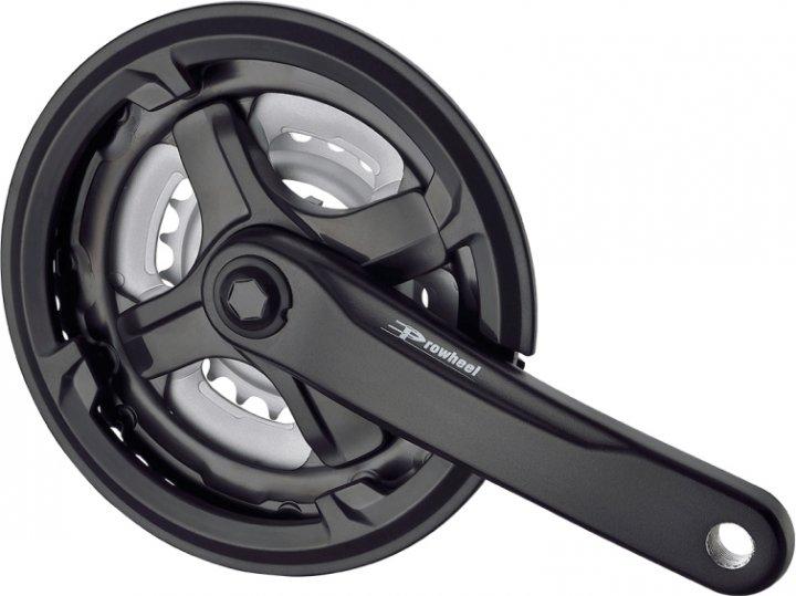Шатун велосипедний Prowheel 24/34/42Тх170мм ТА-CN68