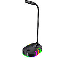 Мікрофон для гри XTRIKE XMC-02 з RGB-підсвіткою, чорний.